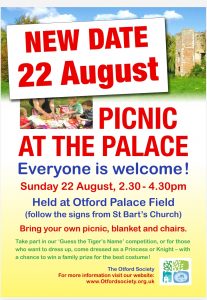 Read more about the article Picnic at the Palace – new date!
