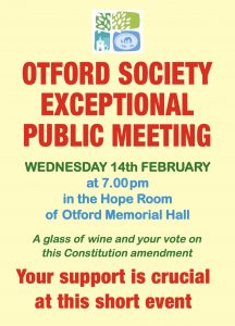 Read more about the article Exceptional Public Meeting – Wednesday 14th February